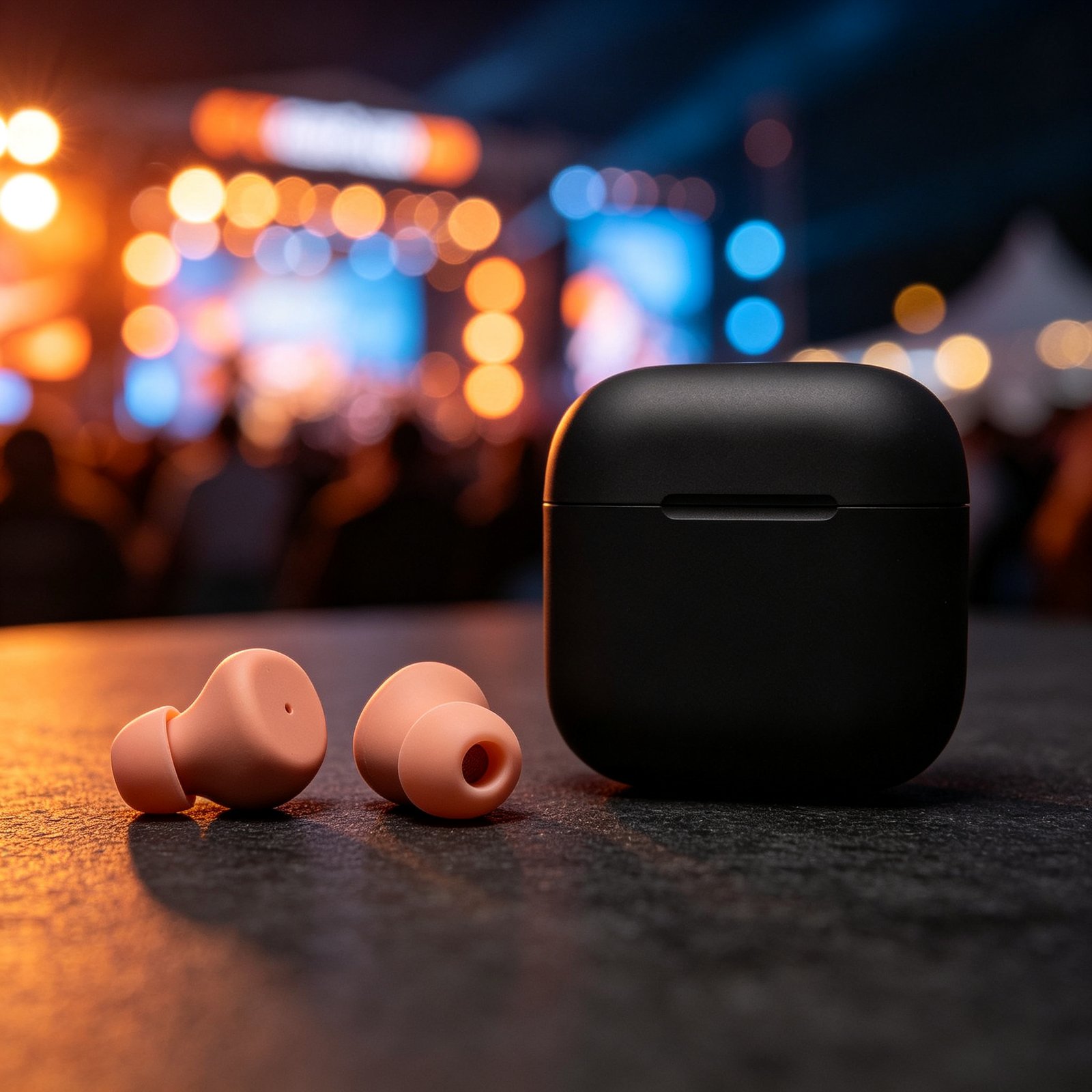 product 7659 m2 clean Vibe Engage 2 Plus earplugs with charging case, festival